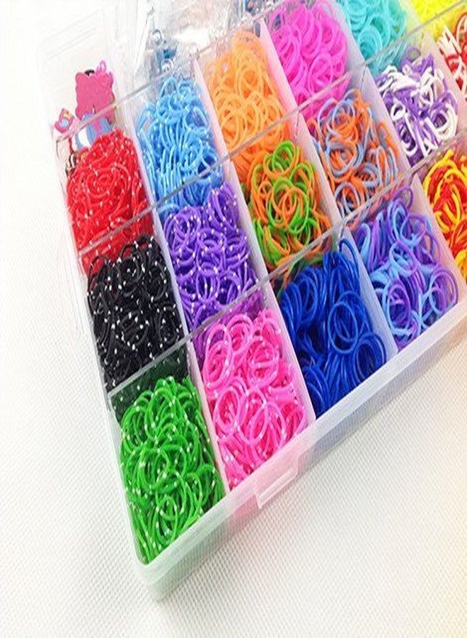HOUSE HATCH Rainbow Rubber Bands for Bracelets Kit with Case 4200 Loom Bands DIY Crafting Bracelet Making Kit Gifts for Boys Girls - Image 3